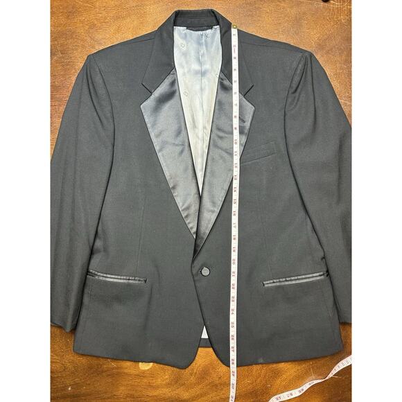 VTG Designer Christian Dior Monsieur Paris New York Suit Jacket Tuxedo Sz Medium - Picture 8 of 15